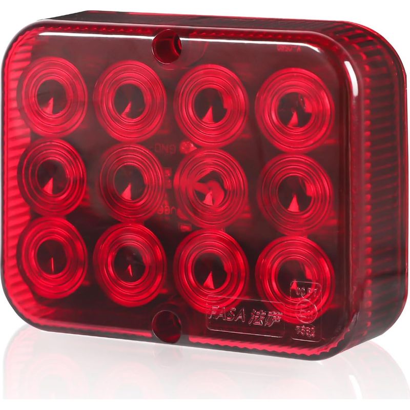 1 Nebelscheinwerfer, Rote Led, 12 V, E-prüfzeichen, Für Lkw Und Anhänger