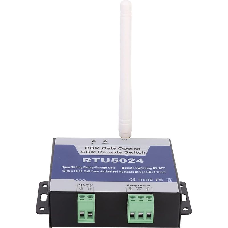 1 - Automatischer Türöffner - Gsm-relais-schalter - Programmierbare Steuerung Per Mobiltelefon Und Sms Für Tor, Rollladen Und Garagentor, Dc 9-24v Schwarz