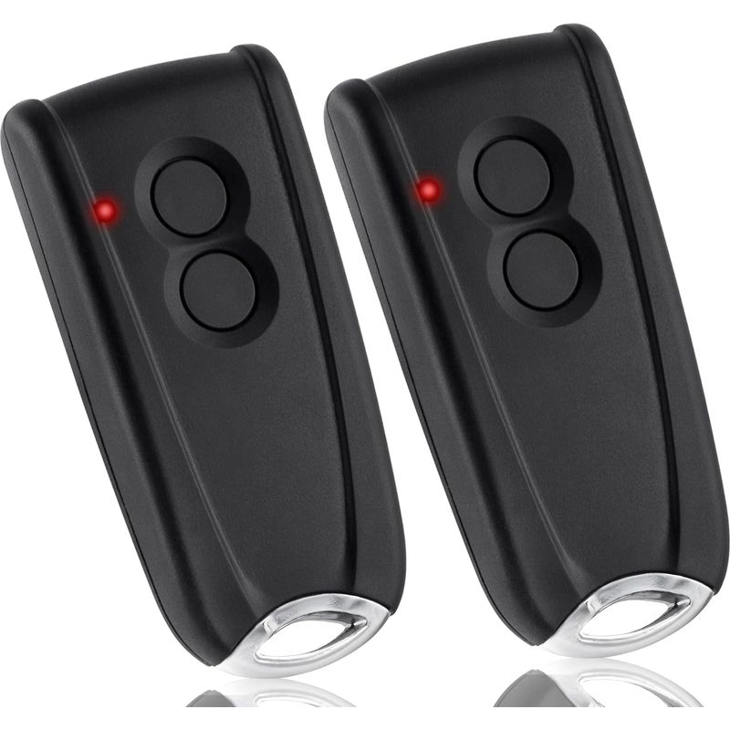 2er-pack – Torfernbedienung – Garagenzubehör – Für Hörmann Ecostar Und Tubauto – Frequenz 433,92 Mhz – Schwarz – 6 X 3 X 1 Cm