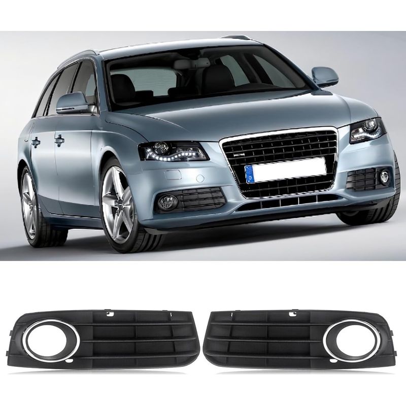 Nebelscheinwerferabdeckungen, Schwarzes Abs, Audi A4 B8 8k 2009–2011, Links Und Rechts, Ersatzteilnummer 8kd807681