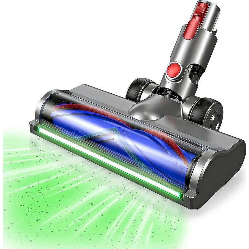 1 Bürstenkopf – Staubsaugerzubehör – Stauberkennung Und Led – Für Teppiche Und Hartböden – Schwarz – 26 X 10 Cm