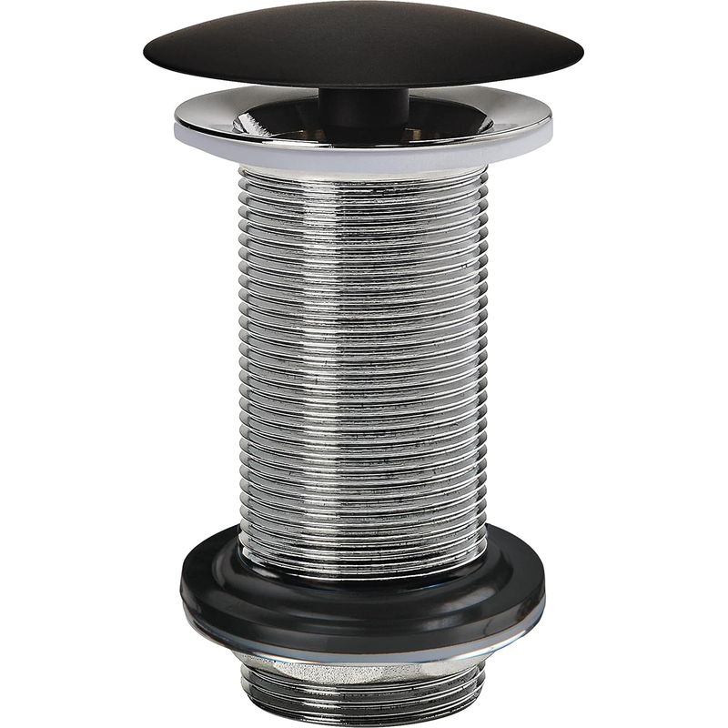 1 - Waschbeckenablauf - Messing - Freifließendes Design In Schwarz Und Chrom Für Moderne Badezimmer 100 Mm