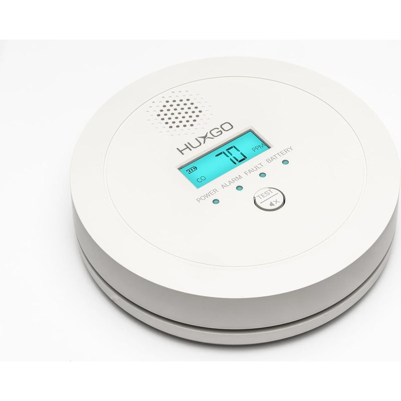 1 Kohlenmonoxidmelder – Co-sensor – 85 Db Akustischer Alarm Und Lcd-anzeige – Für Wohnräume Und Schlafzimmer – Schwarz – 10 X 6 X 3 Cm