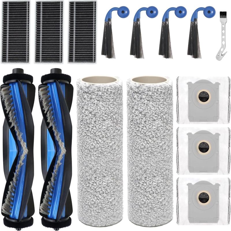 17-teiliges Zubehör – Hauptbürste, Hepa-filter – Ersatzteile Für Saugroboter, Kompatibel Mit Ecovacs Deebot X9 Pro Omni, X11 Pro Omni, T80s Omni, Schwarz (standard)
