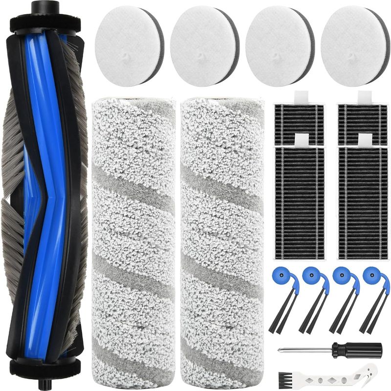 17-teiliges Zubehörset Für Saugroboter – Hepa-filter – Hauptbürste – Für Ecovacs Deebot X11 Omnicyclone – Schwarz – 20 X 15 X 5 Cm