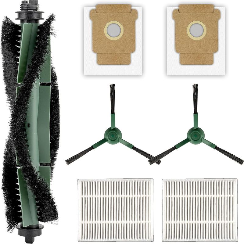 7-teiliges Zubehörset Für Saugroboter – Hepa-filter – Seitenbürste – Kompatibel Mit Irobot Roomba 104 Q0520 – Nylon – Schwarz
