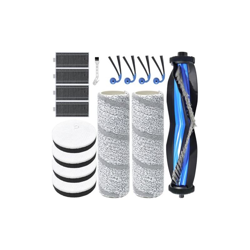 11 Ersatzteile – Hauptbürste – Baumwollfilter – Für Ecovacs Deebot X11 Omnicyclone – Tiefenreinigung Von Hartböden Und Teppichen – Schwarz – 20 X 15 X 5 Cm