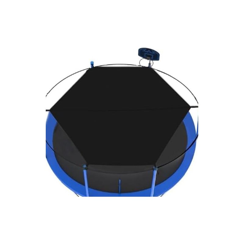 Sonnenschutzdach Für Trampolin – 300 Cm Markise, Sonnensegel, Schutzhülle Für Rundes Oxford-trampolin Mit 6 Stangen, Wasserdicht