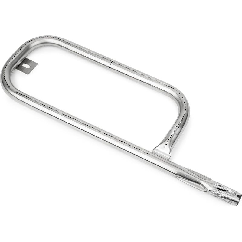 1 Brenner – Edelstahl – Ersatzteil Für Weber Q100, Q120, Q1000, Q1200 Gasgrill – Ersetzt 69957, 60040, 41657 – Silber – 43,5 X 14,5 Cm
