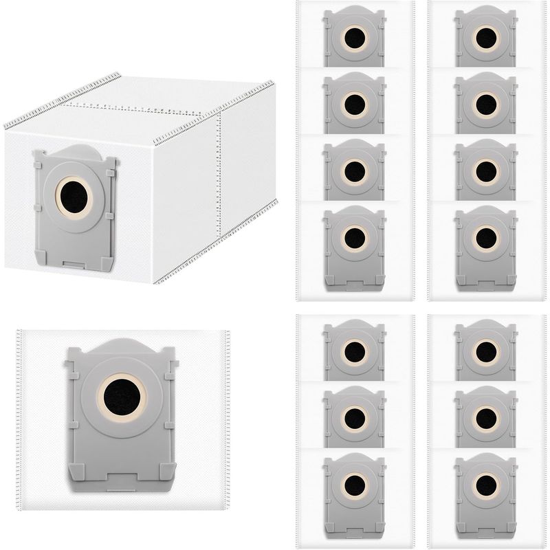 16 Staubbeutel – Zubehör Für Saugroboter – 4-lagige Antibakterielle Filtration – Für Ecovacs Deebot X8, X9, T50 Und T80 – 3,5 L Fassungsvermögen – Weiß