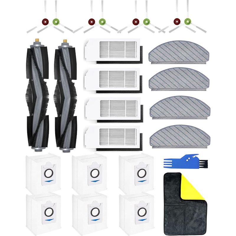 26-teiliges Set – Staubsaugerzubehör – Ersatzteile – Hepa-filter Und Bürsten – Für Die Reinigung Von Böden Und Teppichen – Kompatibel Mit Ecovacs Deebot T10 Plus