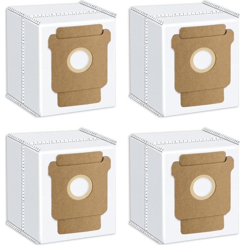 4er-pack Staubsaugerbeutel – Staubbeutel – Kompatibel Mit Irobot Roomba Combo – Großes Fassungsvermögen Von 2,8 L – 3-lagige Filtration – Für Den Hausgebrauch – Weiß – 25 X 15 Cm