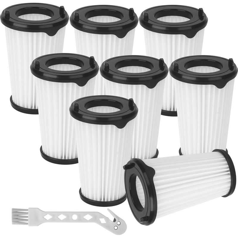 8-teilig – Hepa-filter – Reinigungsbürste – Kompatibel Mit Electrolux Aeg Cx7 – Ersatzfilter Aef150 – Staubsaugerpflege – Weiß – 21 X 21 X 5,8 Cm