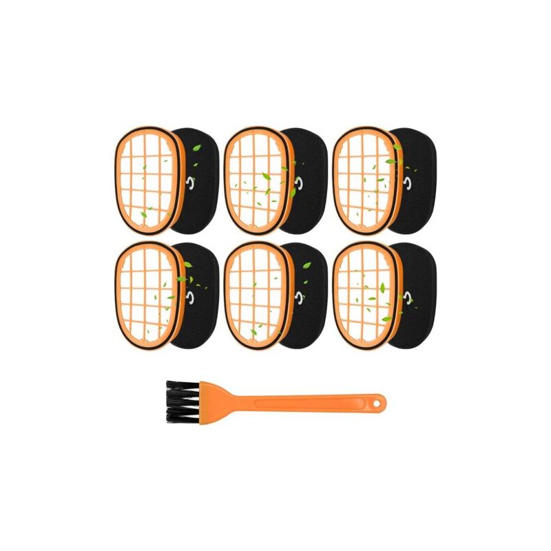6er-pack Staubsaugerfilter – Reinigungszubehör – Kompatibel Mit Philips Speedpro Max Aqua – Waschbar Und Wiederverwendbar – Für Den Hausgebrauch – Weiß – 13,7 X 9,7 Cm
