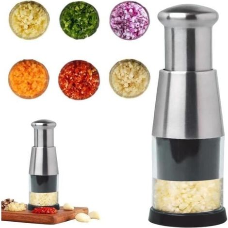 Knoblauchpresse Aus Edelstahl, Knoblauchpresse, Zwiebelschneider, Knoblauchschneider, Küchenmesser Und -utensilien, Knoblauchpresse Aus Edelstahl, Yd
