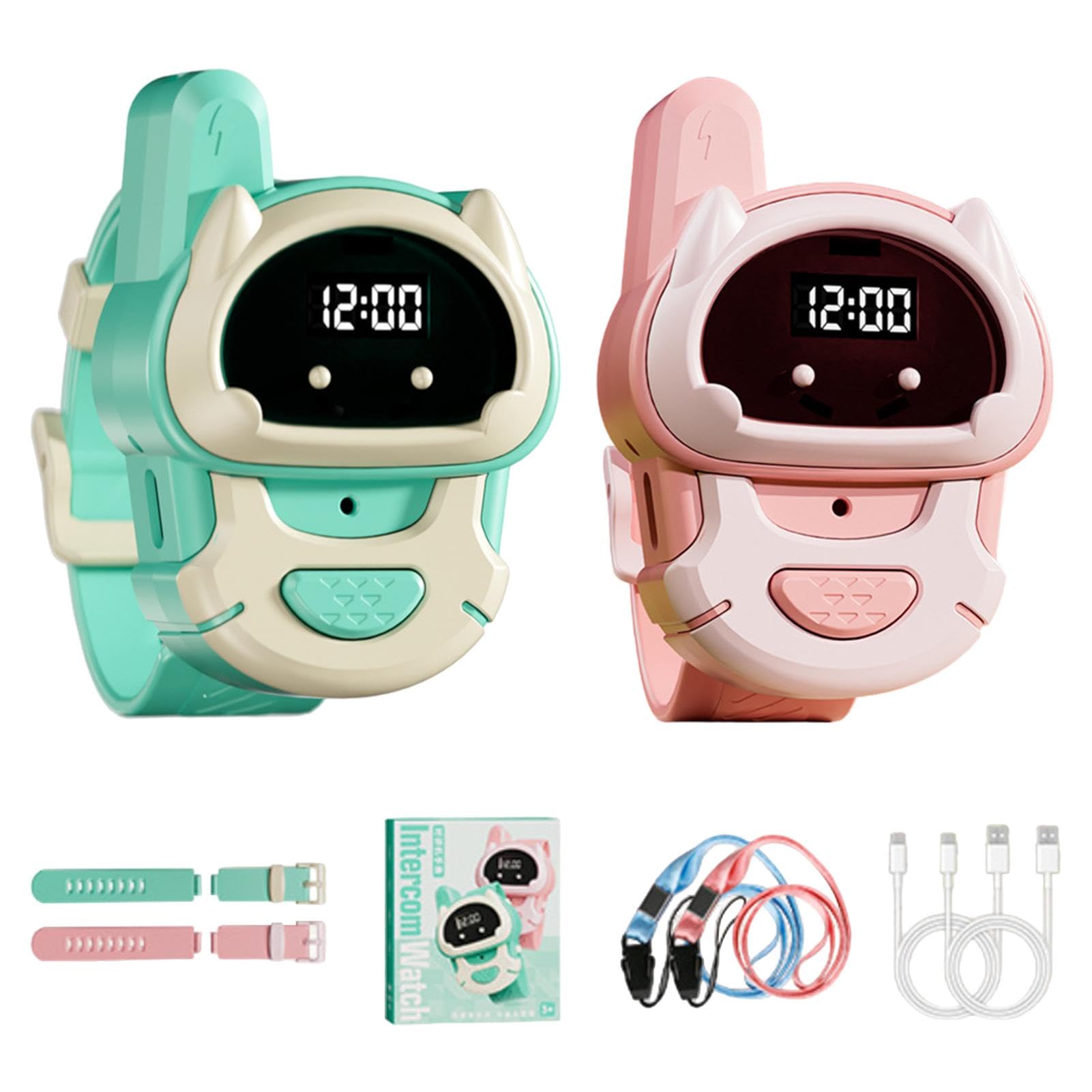Walkie-talkie-uhren Für Kinder, Große Reichweite Walkie-talkie-uhr Für Kinder Mit Funkgerät Und Interaktiver Gegensprechanlage Mit Großer Reichweite