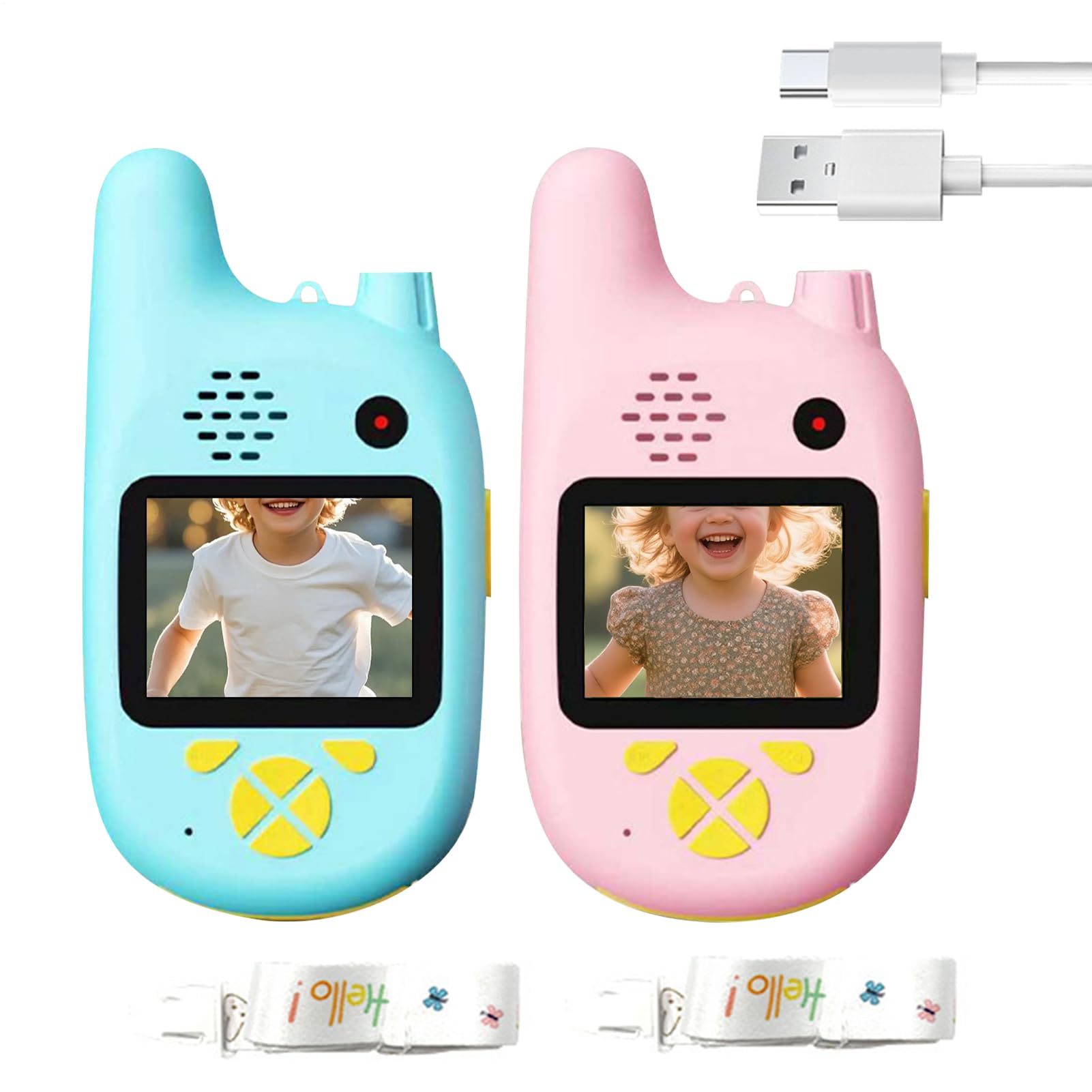 Video-walkie-talkies Für Kinder Drahtloses Funkgerät Mit Großer Reichweite, Interaktives Drahtloses Walkie-talkie