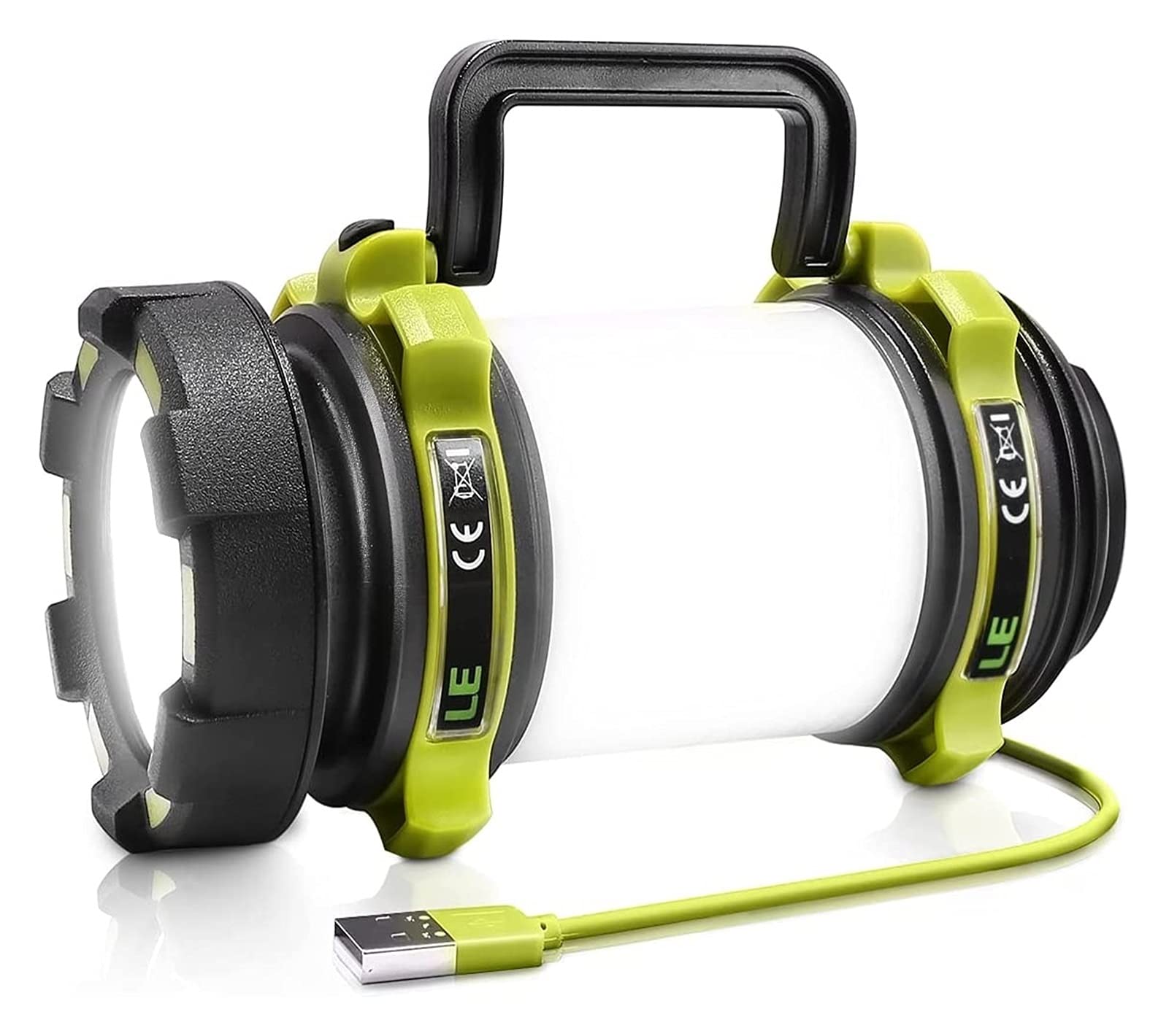 Wiederaufladbare Campinglaterne – 500 Lumen Led-campinglaterne, Wasserdicht, Für Notfälle, Angeln Und Wandern
