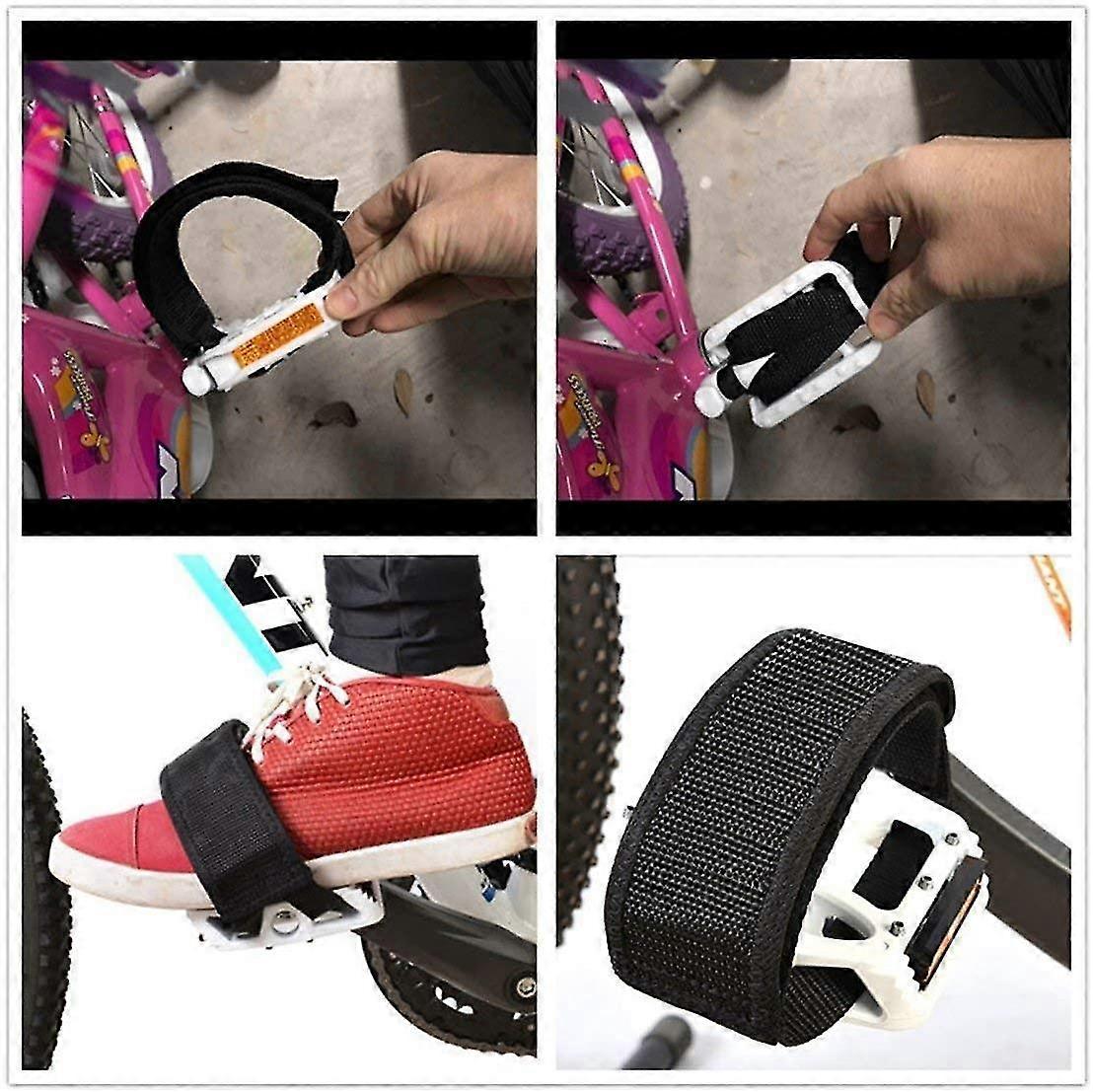 Stück Fahrradpedalriemen, Zehenclips, Riemenband Für Fixie-bikes-black