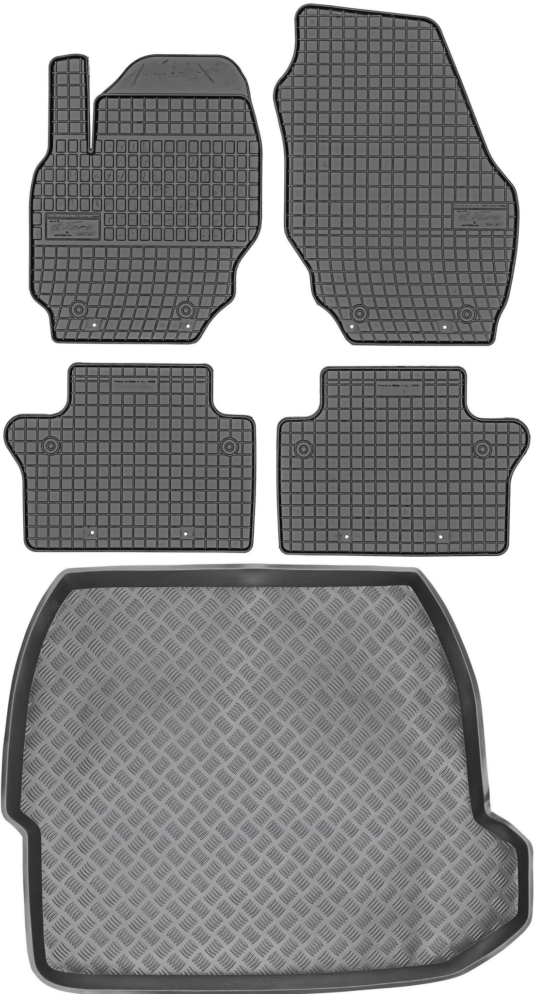 Volvo S80 Ii Limousine (2006–2016) – Set: Gummifußmatten + Kofferraummatte