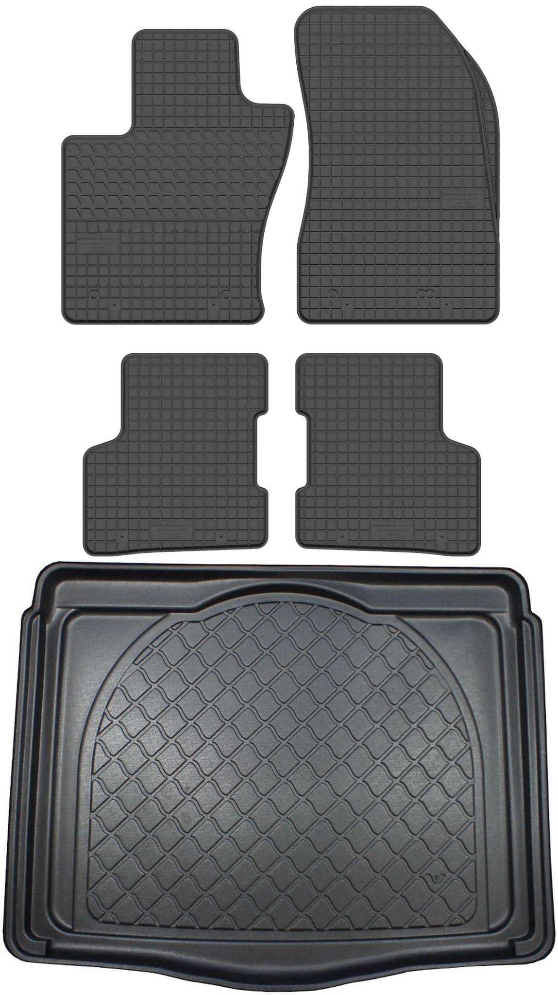 Jeep Renegade Suv Von 09.2014-06.2018 Set - Gummifußmatten + Kofferraummatte