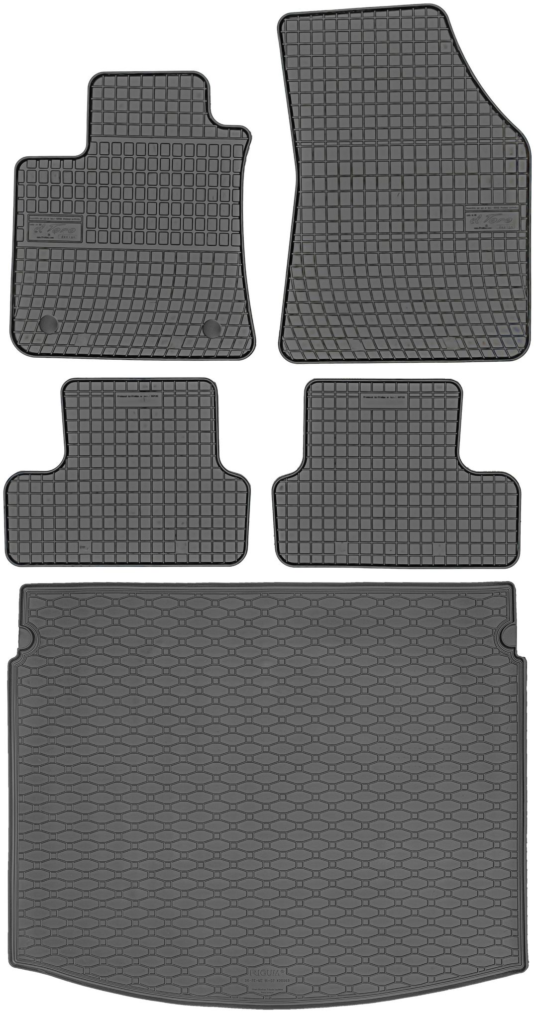 Renault Megane Iv Kombi (09.2016–2024) – Set: Gummifußmatten + Kofferraummatte
