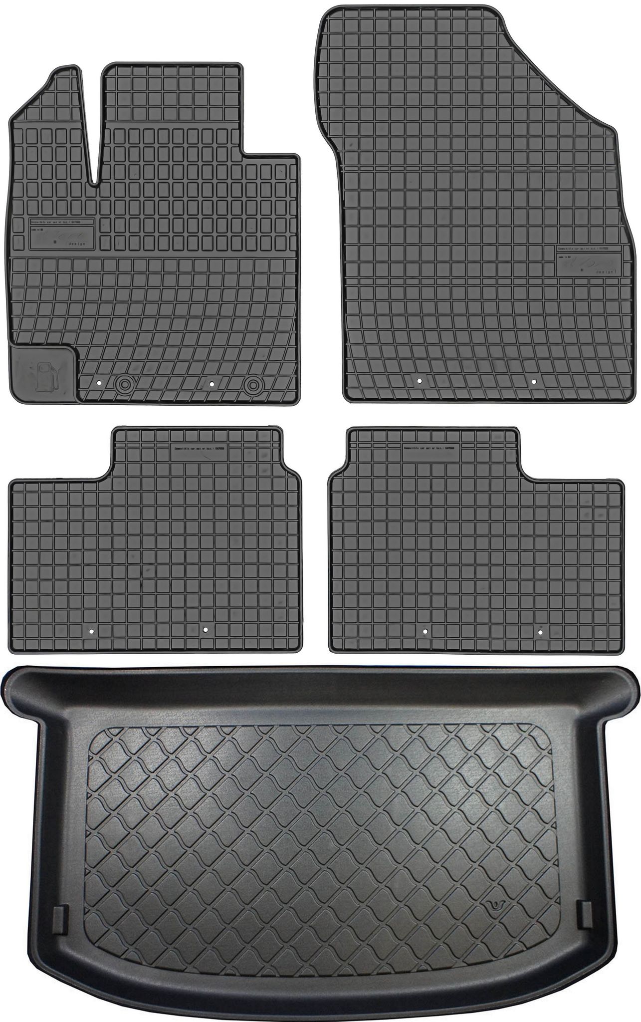 Suzuki Ignis Iii Schrägheck Ab 01.2017 Set - Gummifußmatten + Kofferraummatte