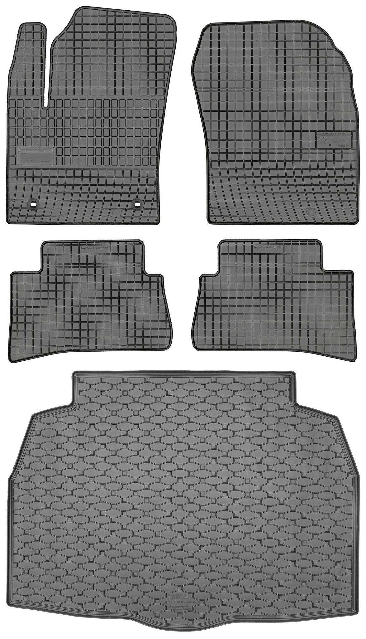 Toyota C-hr I Suv Von 01.2017-2023 Set - Gummifußmatten + Kofferraummatte