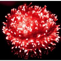 Led-lichterkette Für Die Dekoration Von Zuhause Und Büro. Dekorative Beleuchtung Für Drinnen Und Draußen. Weihnachten, Diwali, Hochzeit. 100 Meter Lang (rot).