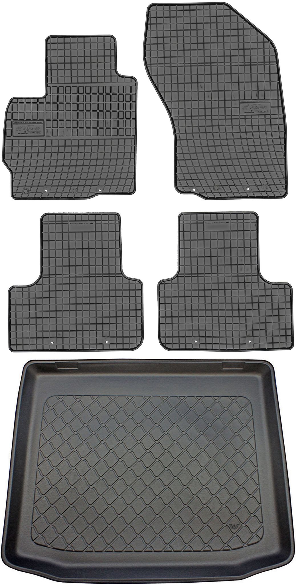 Citroën C4 Aircross Suv (05.2012–03.2017) – Set: Gummifußmatten + Kofferraummatte