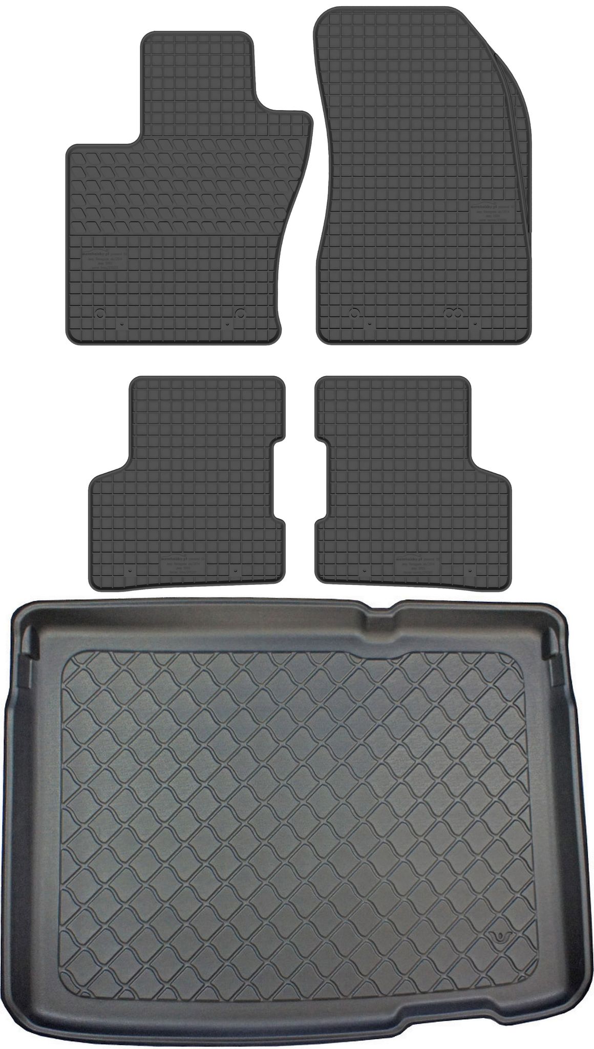 Jeep Renegade Suv Ab 09.2014 Set - Gummifußmatten + Kofferraummatte
