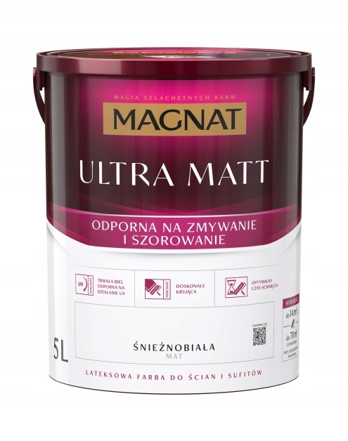 Magnat Ultra Matt Antireflex-latexfarbe Weiß Matt 5l
