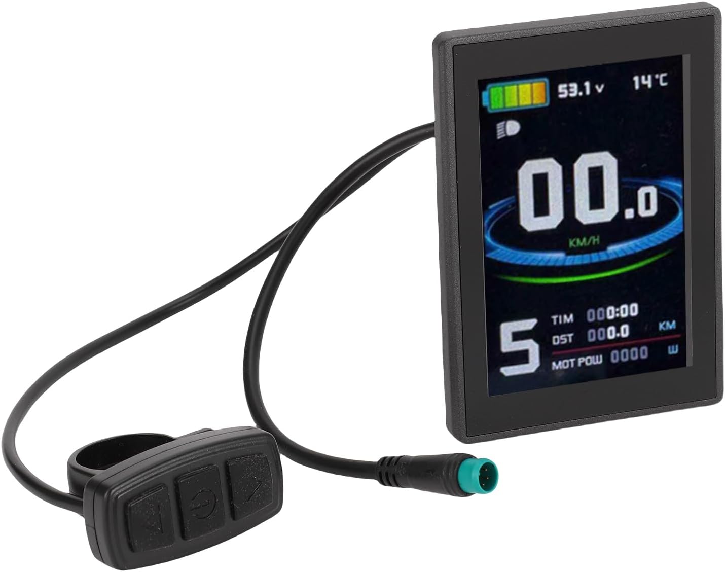 Display Für Elektrofahrräder, Robust Und Langlebig, Mit Brillanter Farbanzeige, Benutzerfreundliches Design Aus Abs-material Für Die Rollermodifikation