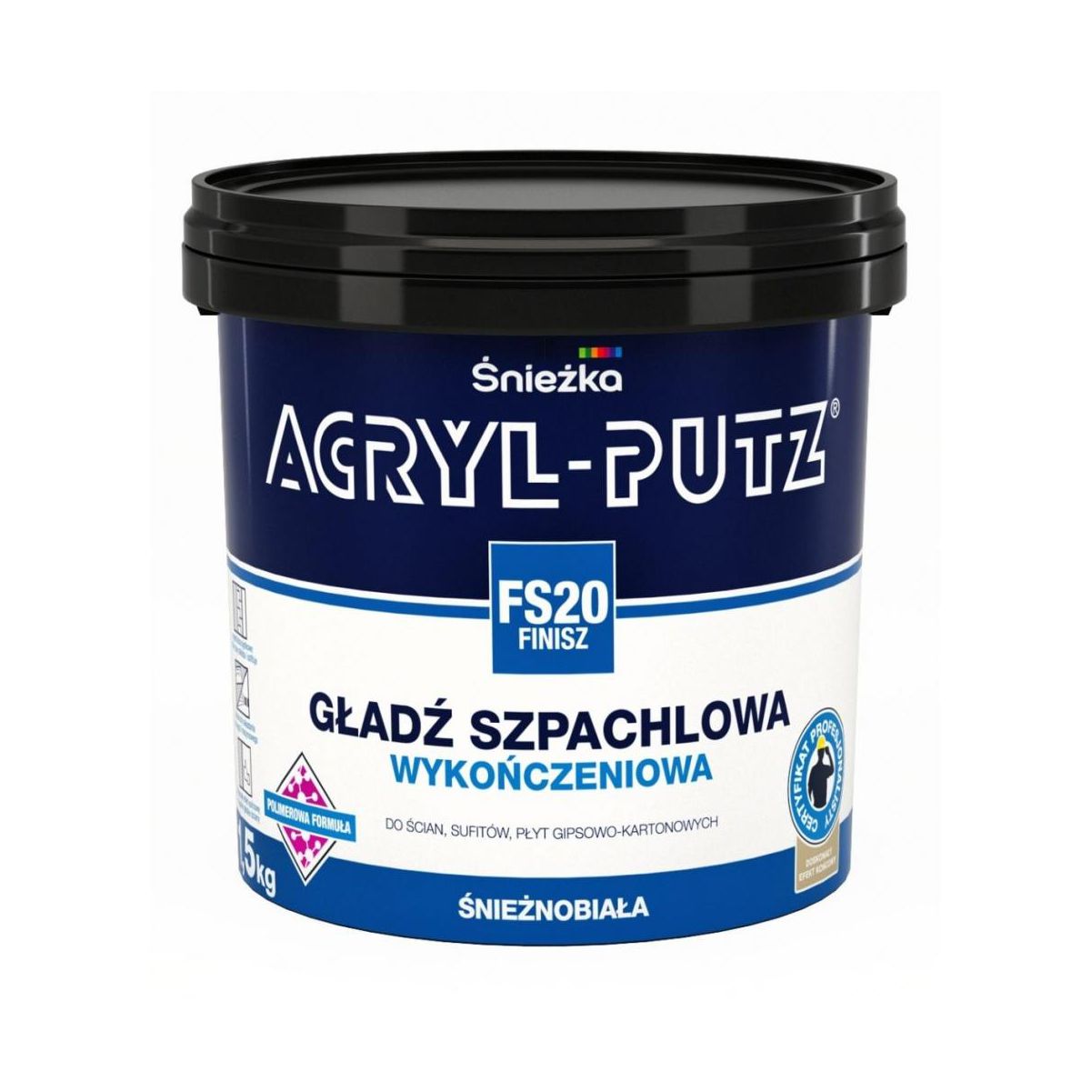 Śnieżka Acryl-putz Fs 20 Finish Fertigspachtel 1,5 Kg