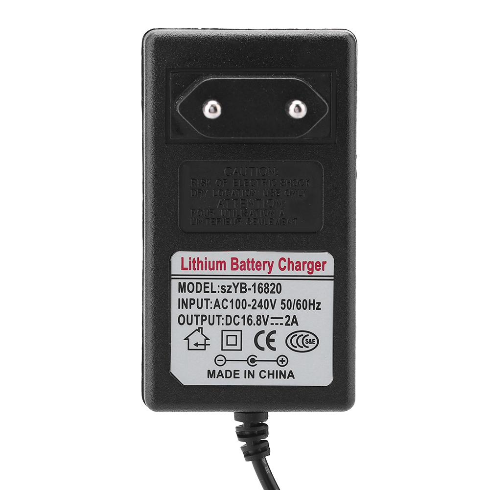 Ac100-240v Dc 16.8v 2a Ersatz-netzteil Lithium-ionen-akkuladegerät Laden Sie Es Auf, Um Ihr Defektes Oder Verlorenes Netzteil Zu Ersetzen Sicher Und Störungsfrei (eu).