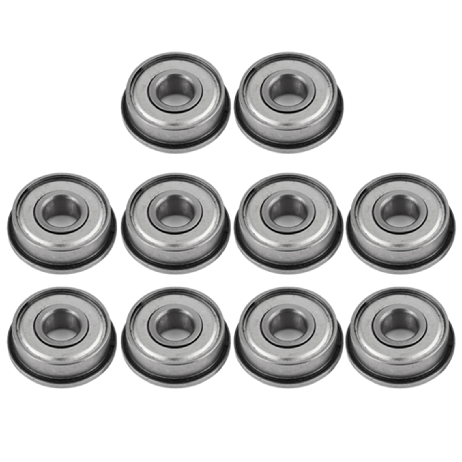 Abgeschirmtes Lager, Geräuscharmes, Schmiermittelsparendes Miniaturlager 10 Stück Für Mechanische Geräte