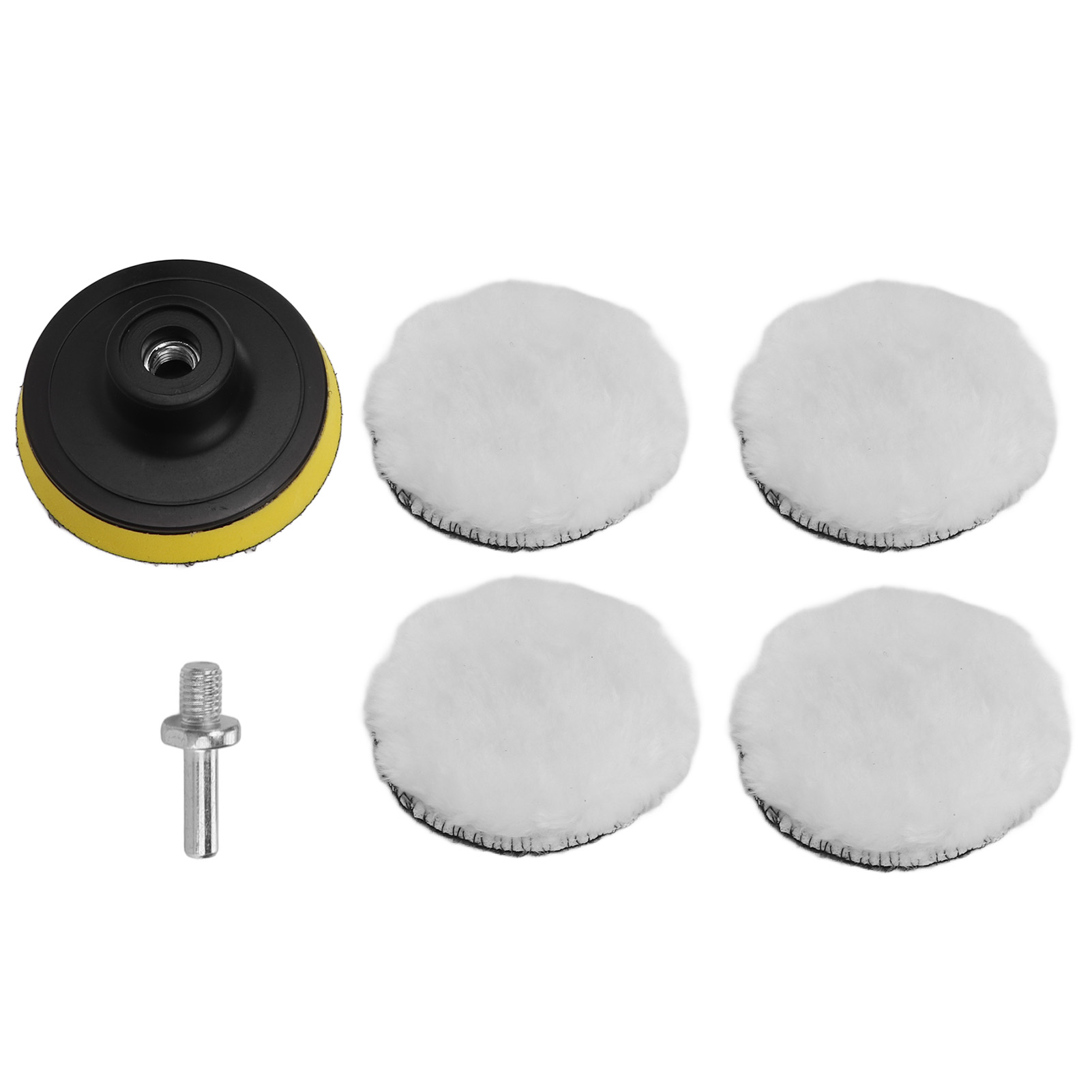 6-teiliges 3-zoll-polierpad-set Aus Wollimitat Mit 5/8-zoll-11-bohradapter-polierpads Für Auto-pufferpolierer