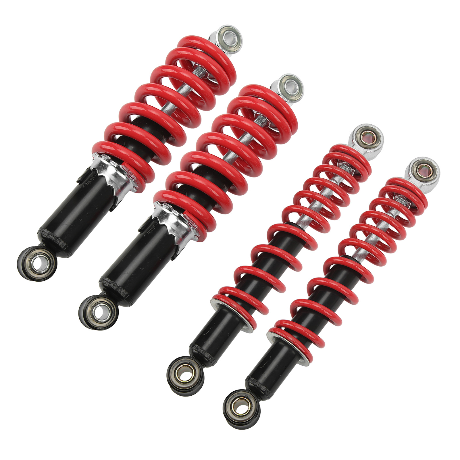 4pcs Vorder- Und Hinterradaufhängung Stoßdämpfer 250mm Verstellbar Für 50cc-125cc Dirt Pit Bike Atv Go Kart