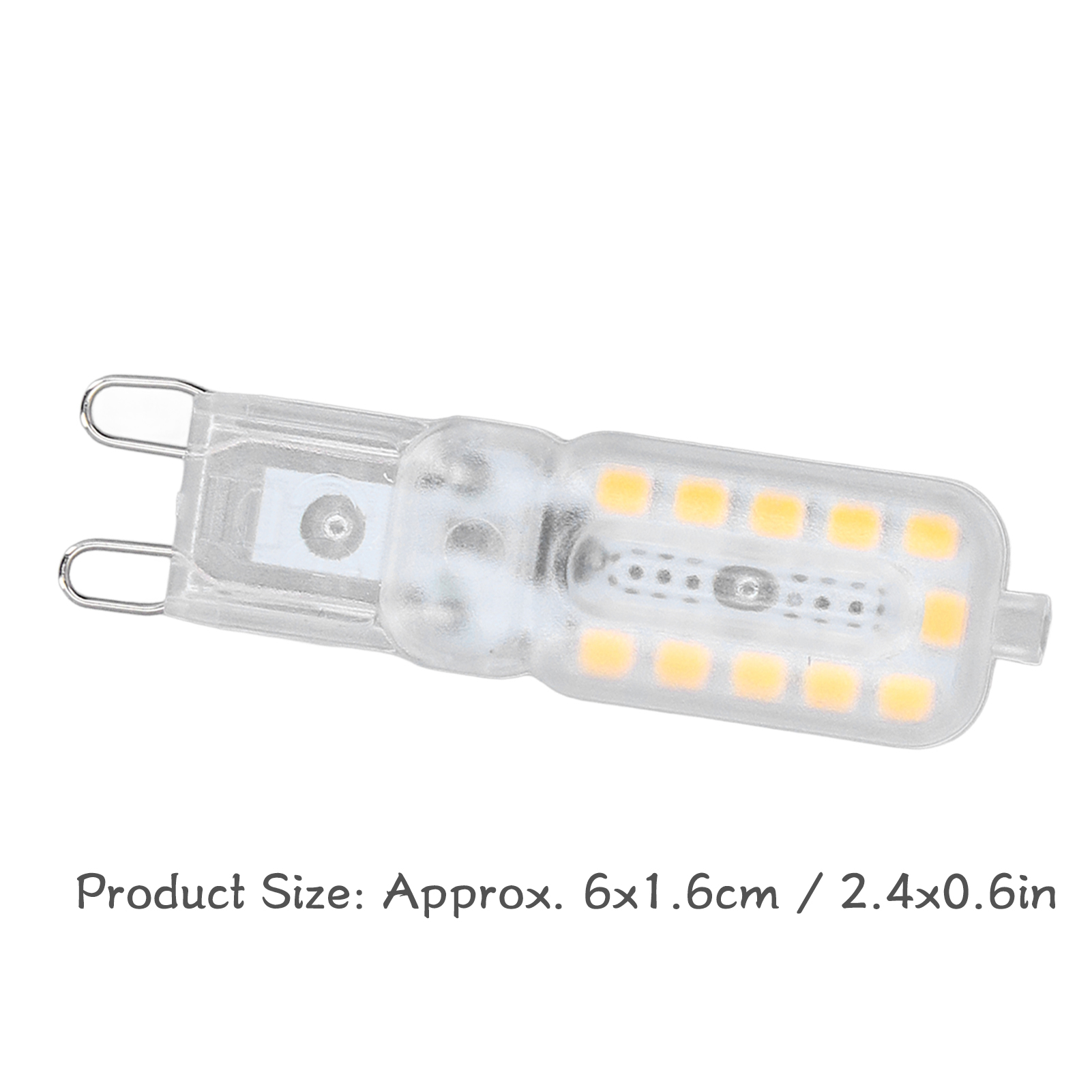 6 Stück G9 Led-leuchtmittel, 5 W, Transparente Abdeckung, 22 Leds, Dimmbares Licht Für Decke, Wand, Tisch, Warmweiß, 220–240 V