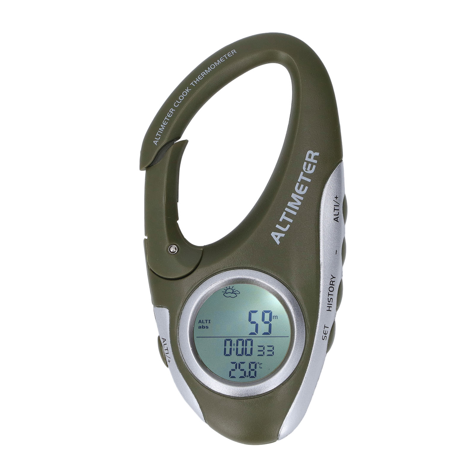 Digitaler Höhenmesser, Barometer, Multifunktionales Abs-gehäuse, Hintergrundbeleuchtung, Höhe Für Outdoor-sportarten