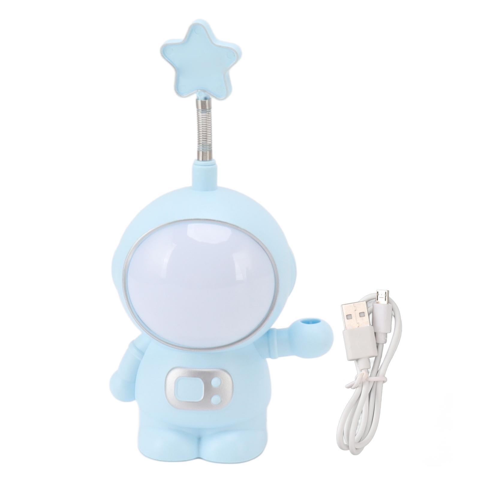 Astronauten-nachtlicht, 3 W, 5 V, Led-lampe, Usb-aufladung, Bleistiftspitzer, Heimdekoration, Blau