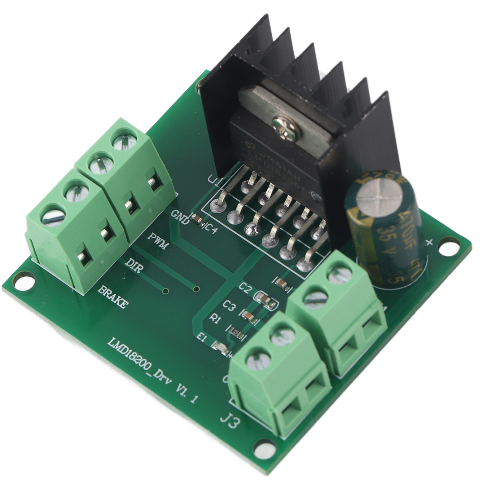 Dc-motorantriebsmodul, Pwm-geschwindigkeitsregelung, Treiber-controller-karte Lmd18200t, 4,5–5,5 V
