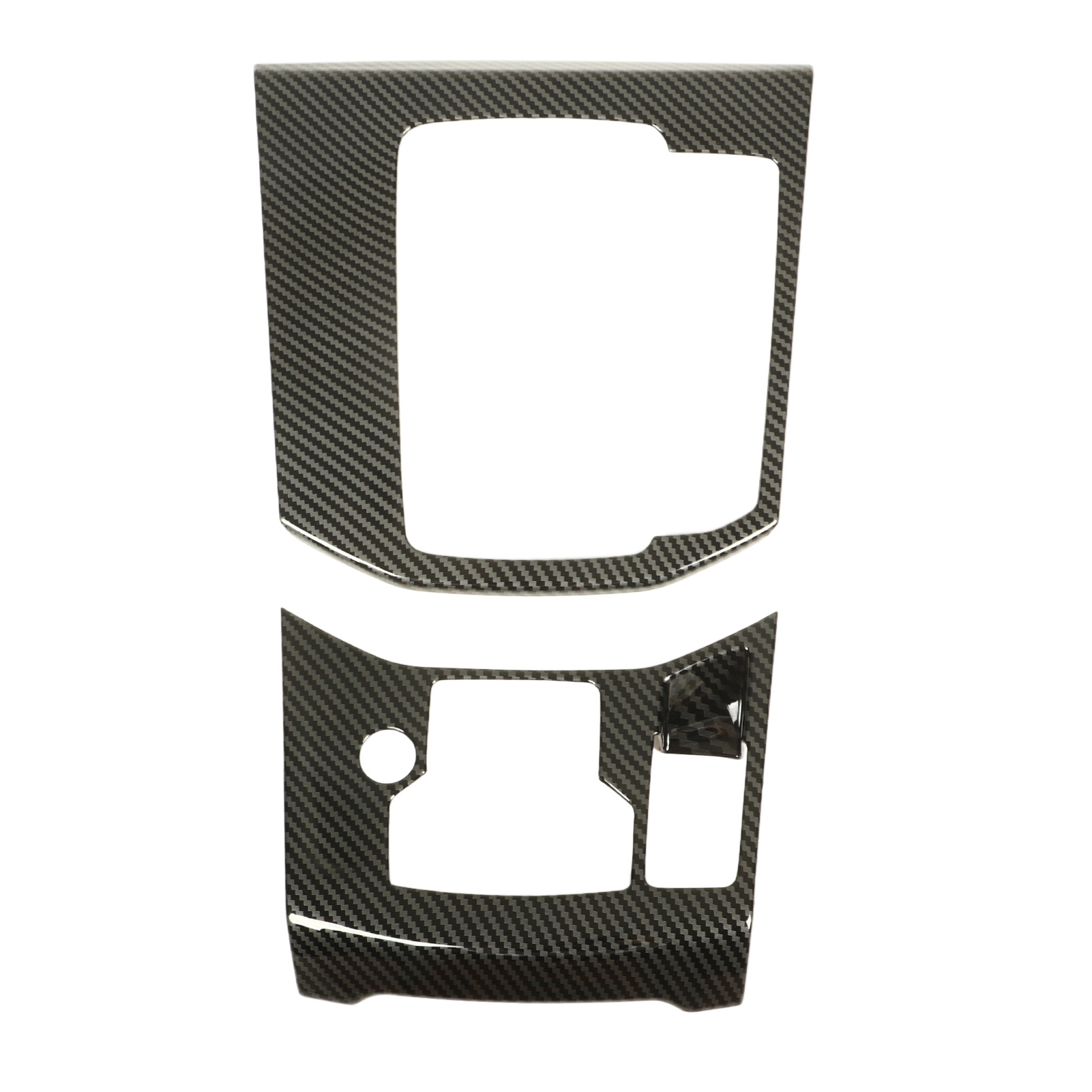 2pcs Auto Shift Panel Abdeckung Carbon Muster Komfortable Touch Einfach Sauber Ersatz Für Mazda Cx-5 2017-2023