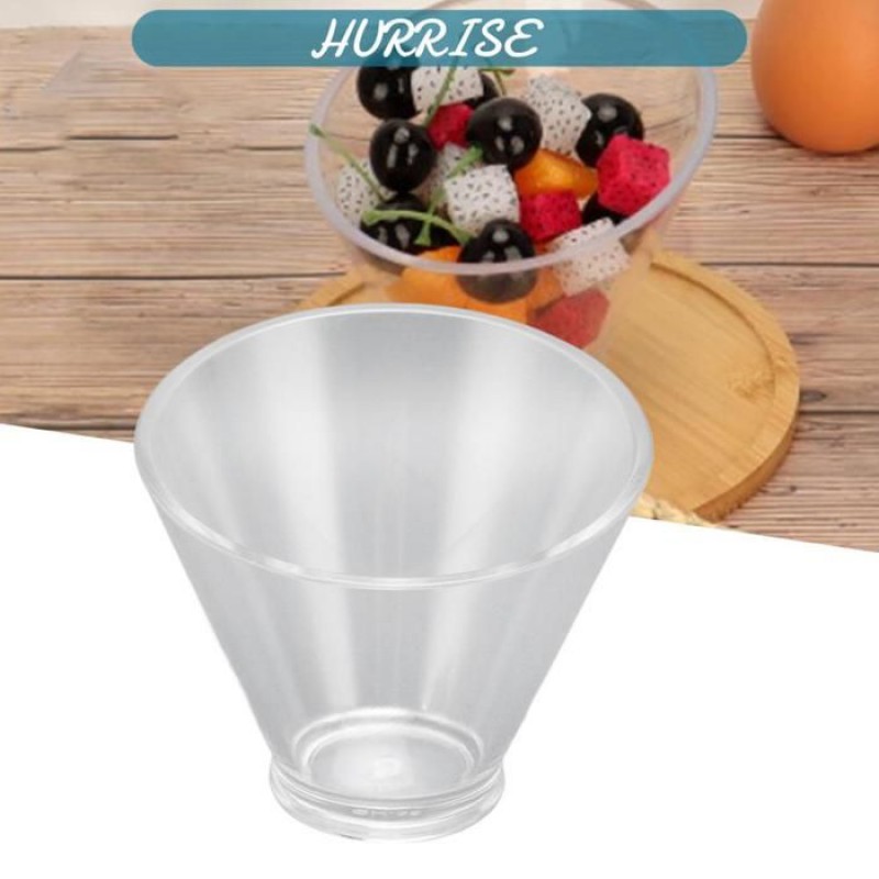 Sonew Acryl-salatschüssel, Schräge Salatschüssel, Rutschfest, Klein, 350 Ml