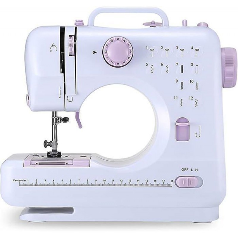 505a 12-stich-elektro-nähmaschine, Mini-haushaltsnähmaschine Mit Doppelfaden, Eu 220v