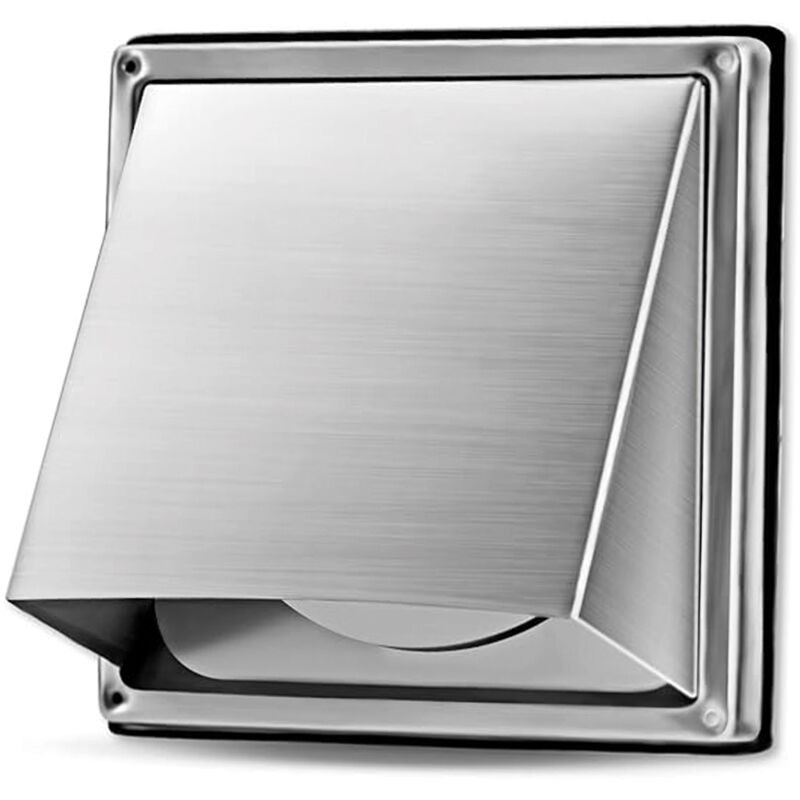 -mk-100mm Edelstahl-lüftungsgitter -witterungsbeständig Mit Rückschlagventil-ideal Für Wäschetrockner, Dunstabzugshauben, Lüftungssysteme, Abluftkanäle