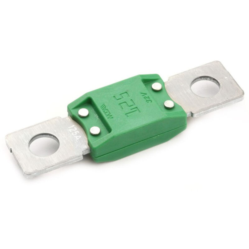 Mega-sicherungen Typ 32v - Detail: 125 Ampere - Mega-sicherungen Typ 32v - Detail: 125 Ampere