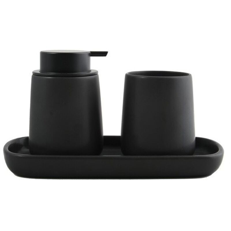 Maonie Badezimmer-accessoire-set Aus Mattschwarzer Keramik, 3-teilig