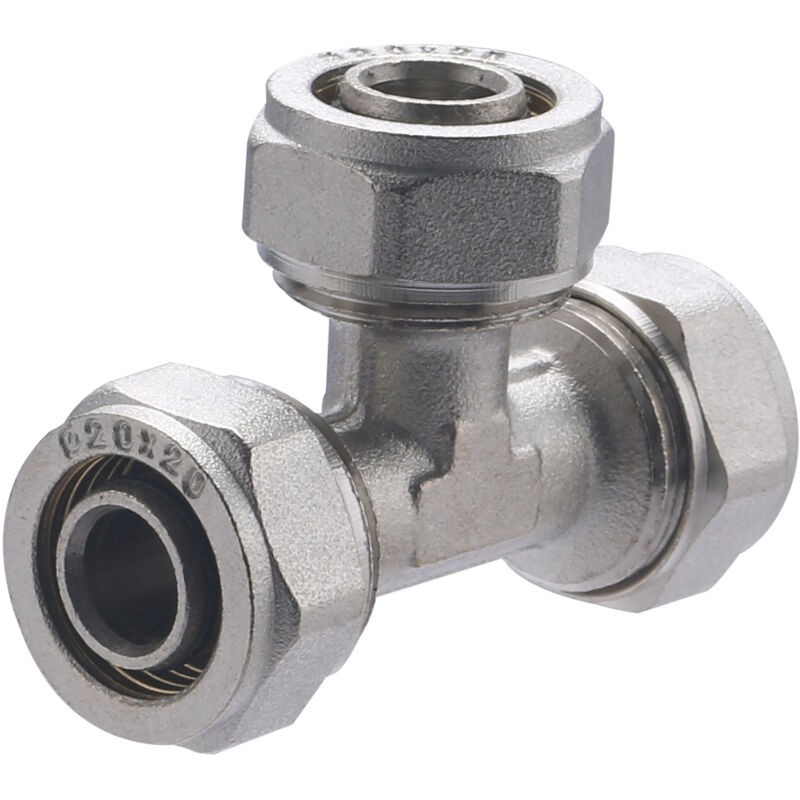 Kompressions-t-stück Für 20-mm-mehrschichtrohre - Kompressions-t-stück Für 20-mm-mehrschichtrohre