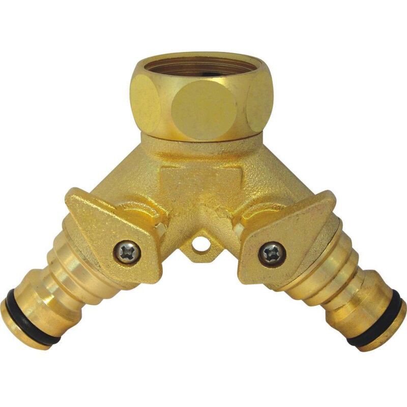 Ck G7918 Messing-2-wege-wasserverteiler 24,2 Mm (3/4") (innengewinde), Y801111 Steckanschluss